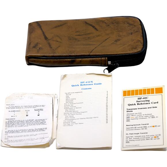 Hewlett Packard HP41-C Calculator Bag & Original Guide Manuals May 1979 - Picture 1 of 16